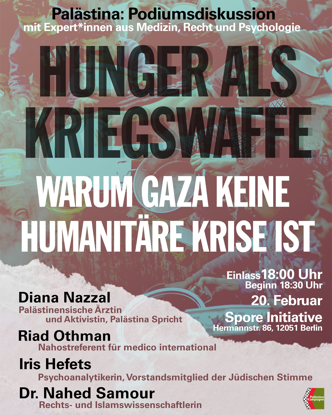 Veranstaltung: Hunger als Kriegswaffe 20.2.2025 Spore Initiative